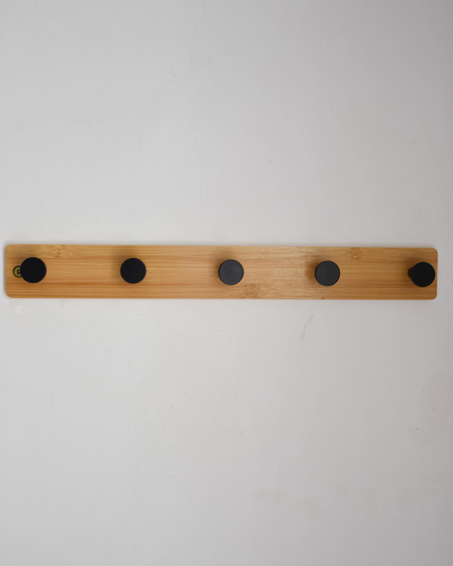 رخت اویز بامبو با ۵تا هوک فلزی طول کار 40cm