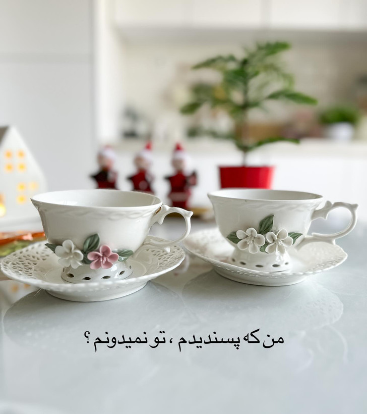 فنجون طرح انگلیسی کاردست وارداتی