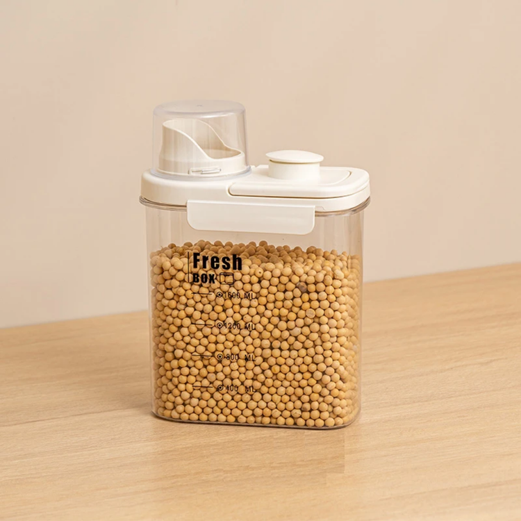 بانکه های اکرولیک در سه حجم Box fresh رنگ درب سفید
