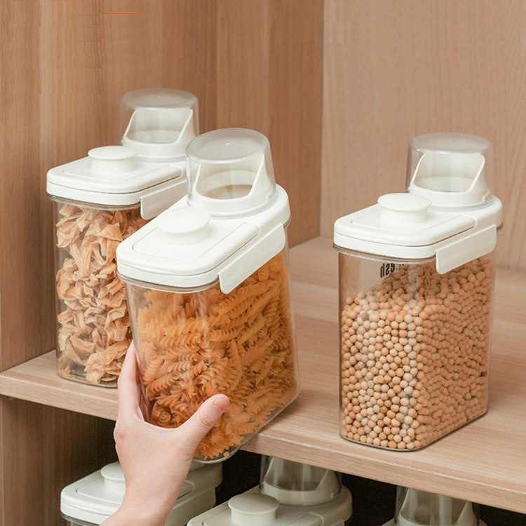 بانکه های اکرولیک در سه حجم Box fresh رنگ درب سفید
