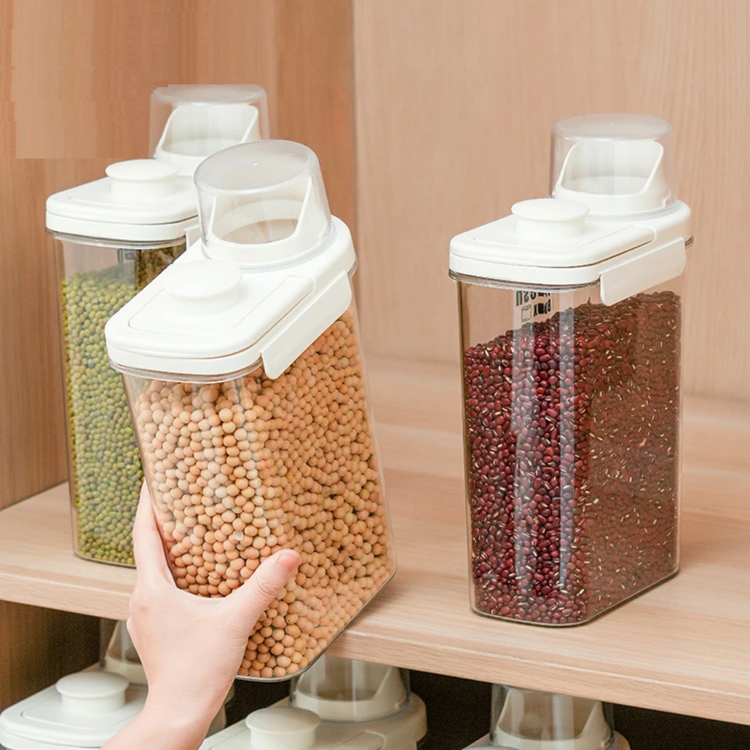 بانکه های اکرولیک در سه حجم Box fresh رنگ درب سفید
